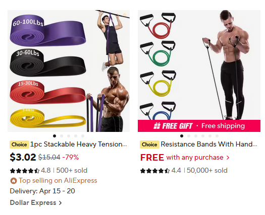 Resistance Bands and Gym Equipment