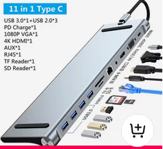 USB-C 12-in-1 Docking Station Hub